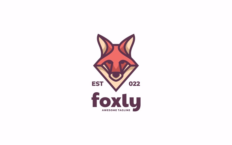 Vector Fox Mascot Logo Style Logo Template