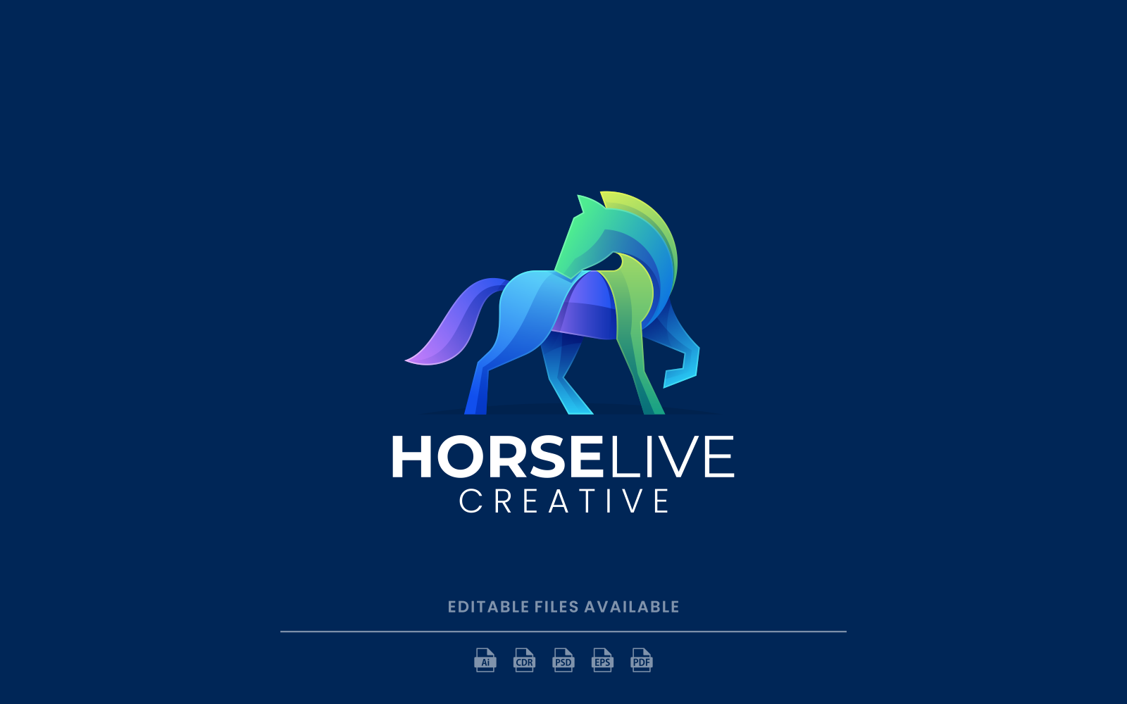 Horse Gradient Colorful Logo Vol.2