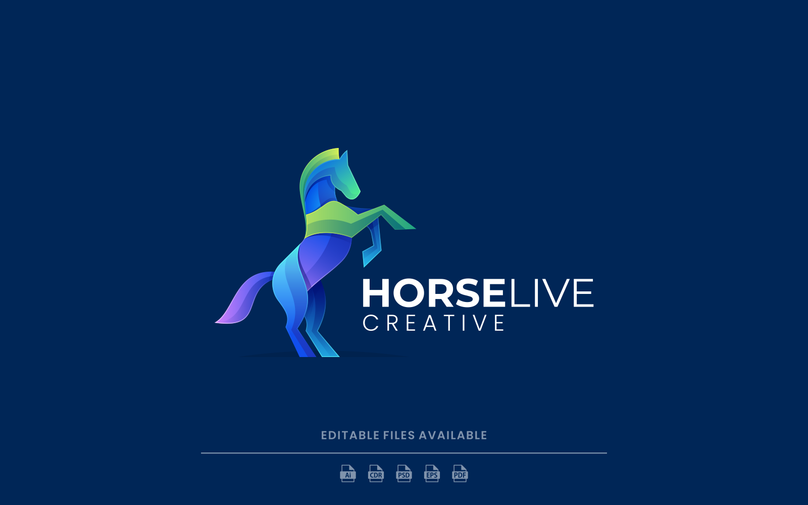 Horse Gradient Colorful Logo Vol.4