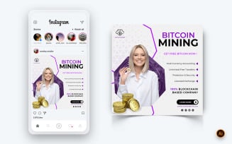 CryptoCurrency Social Media Instagram Post Design Template-15