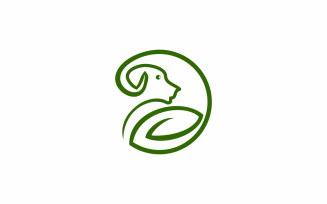 Abstract Green Dough Logo Template