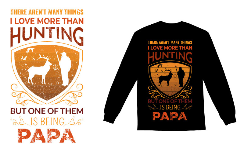 Deer Animal, Hunting T-Shar Vector Design T-shirt