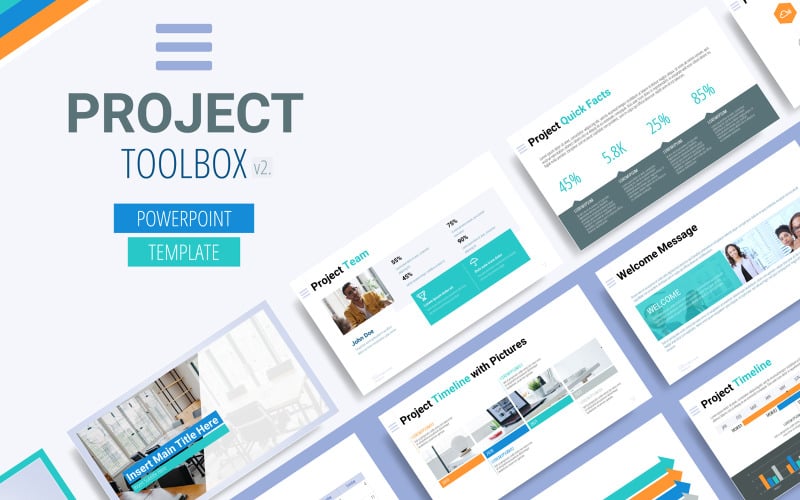 Project Toolbox - Multipurpose Powerpoint Template PowerPoint Template