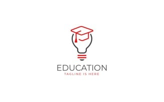 Education vector logo template V2