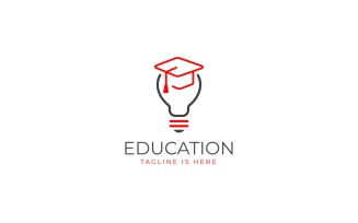 Education vector logo template V2