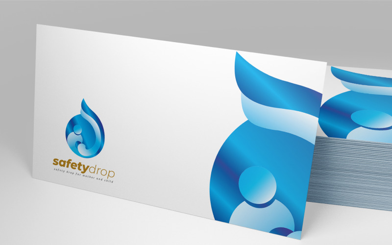 Child Care Safety Drop Charity Logo Logo Template