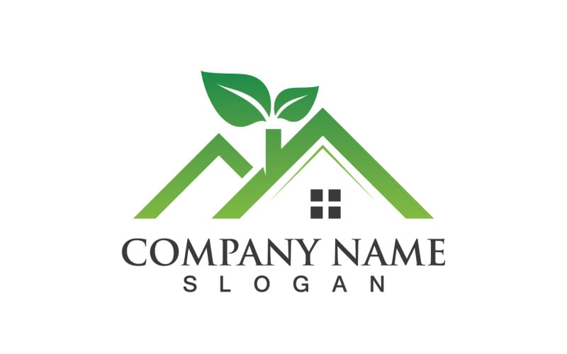 Home Green Buildings Logo And Symbols V5 Logo Template