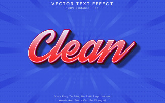 Modern 3d Text Effect Editable Font Style Effect Clean