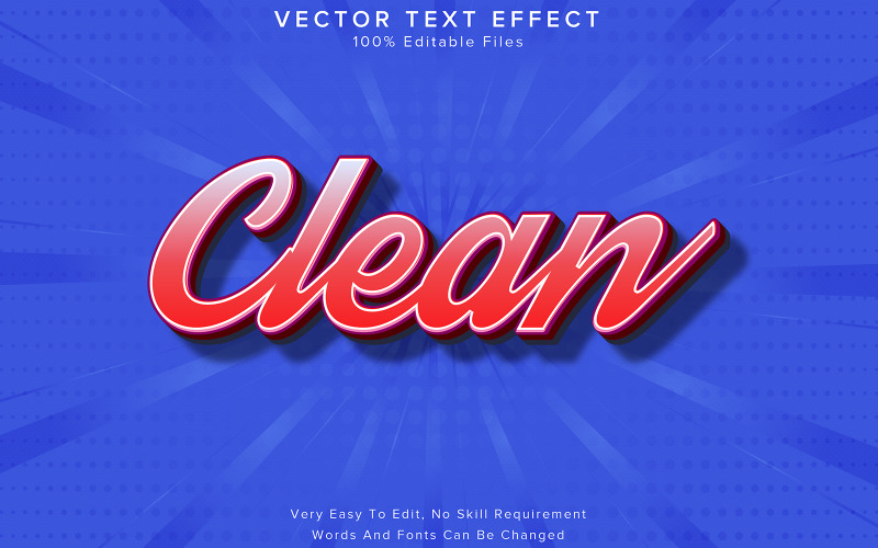 Modern 3d Text Effect Editable Font Style Effect Clean Illustration