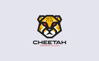Cheetah Simple Mascot Logo