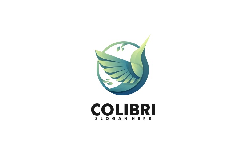 Vector Colibri Gradient Logo Logo Template