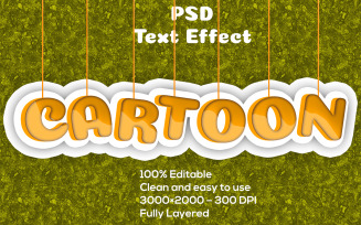 Cartoon | Cartoon Text Effect | 3D Cartoon Editable Text Effect | Modern Cartoon Psd Text Effect