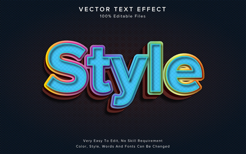 3d Editable Text Effect Luxury Style Illustration