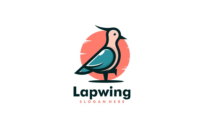 lapwing Simple Mascot Logo Logo Template