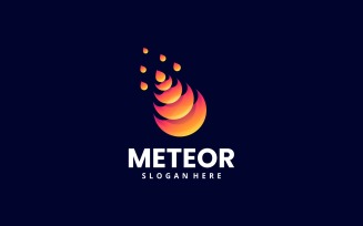 Meteor Gradient Logo Style