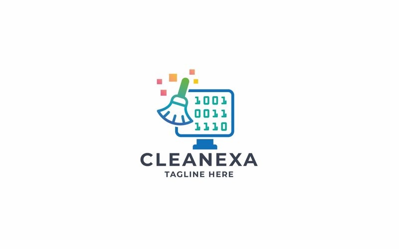 Digital Clean and Fix Logo Logo Template