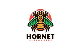 Hornet Simple Mascot Logo Style