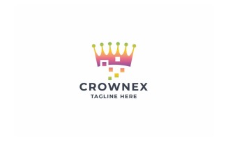 Professional Crown Pixel Logo