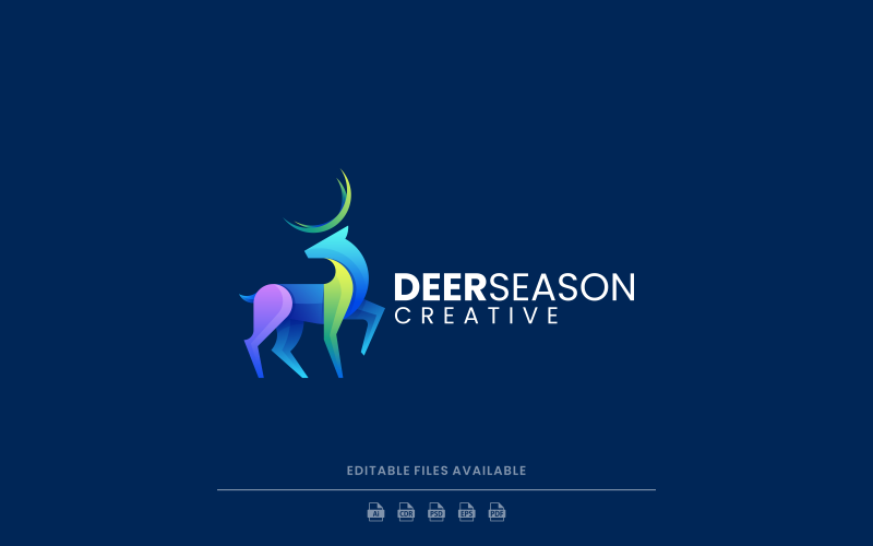 Deer Gradient Colorful Logo Vol.1 Logo Template