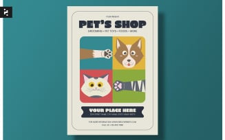 Pet Shop Promotion Flyer Template