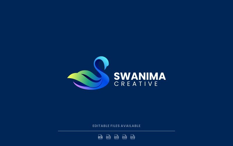 Swan Gradient Colorful Logo Vol.1 Logo Template