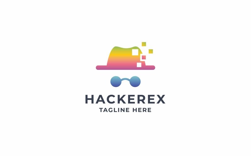 Professional Digital Hacker Logo Logo Template