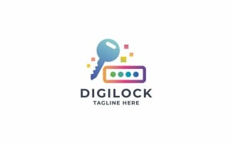 Professional Digital Lock Secure Logo