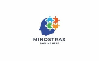 Professional Pixel Mind Strategy Logo