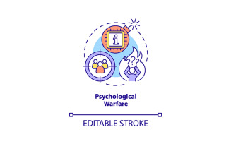 Psychological warfare concept icon
