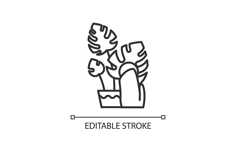 Wipe leaves surface linear icon Icon Set