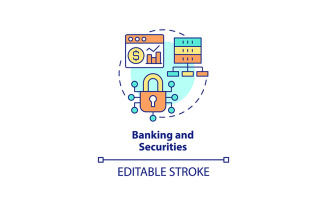 Banking and securities concept icon