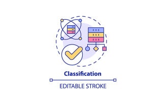Classification concept icon