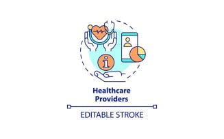Healthcare providers concept icon