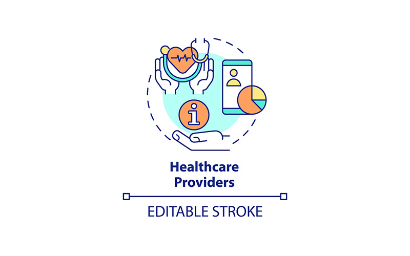 Healthcare providers concept icon Icon Set