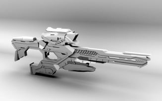 SCI FI GUN - 95 WEAPON 3D Model