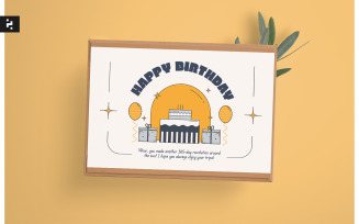 Bright Creative Birthday Greeting Card