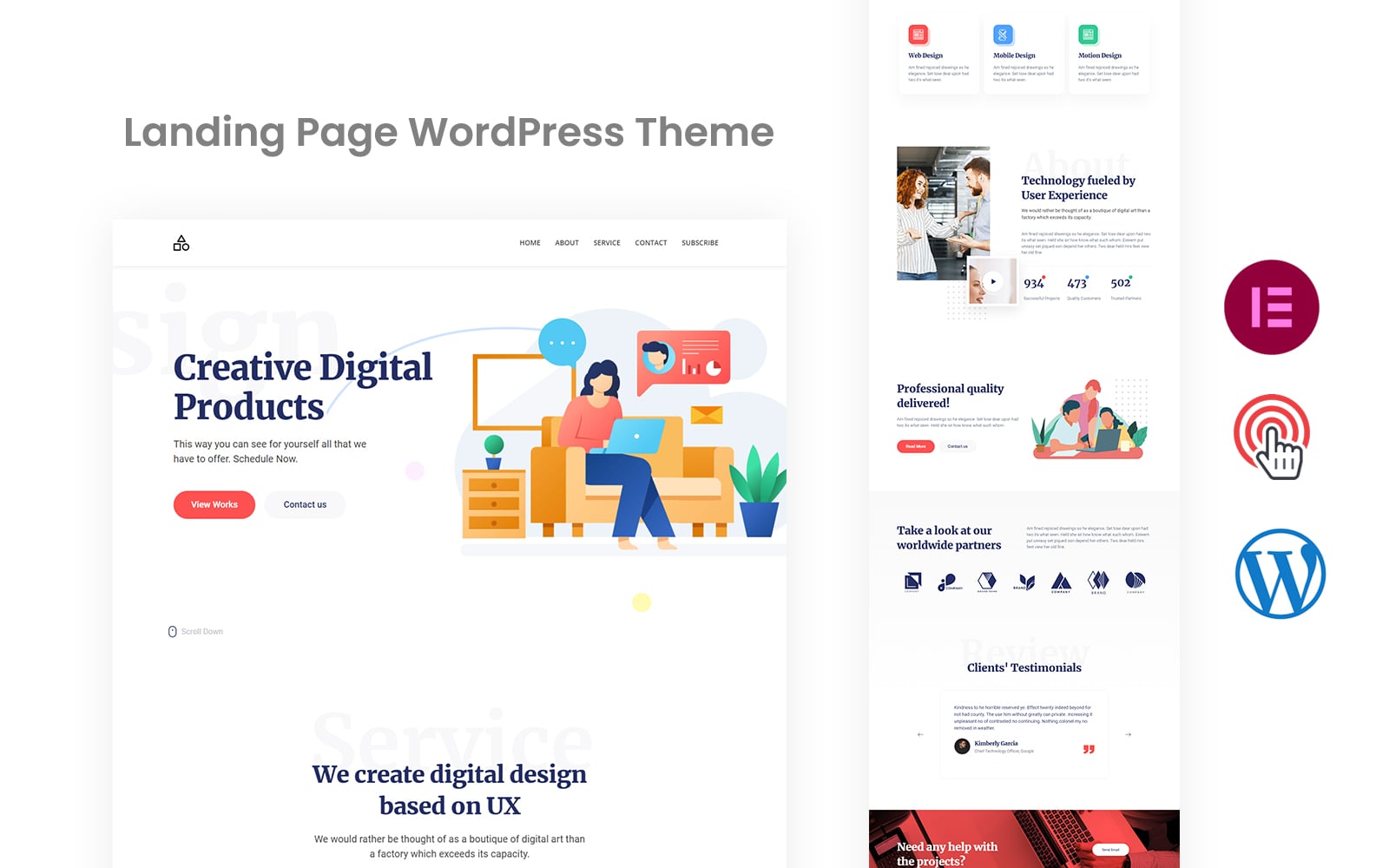 Digitalsoft - Software One page WordPress Theme