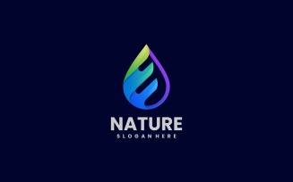 Nature Water Gradient Logo