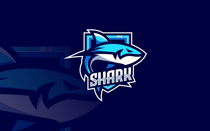 Shark E-Sports and Sport Logo Logo Template