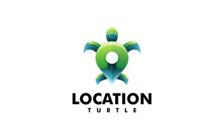 Turtle Location Gradient Logo