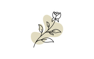Beauty Florist Vector Icon Design Template V3