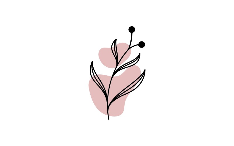 Beauty Florist Vector Icon Design Template V7 Logo Template