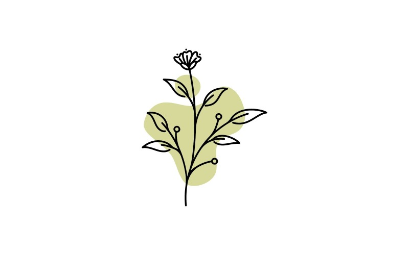 Beauty Florist Vector Icon Design Template V8 Logo Template