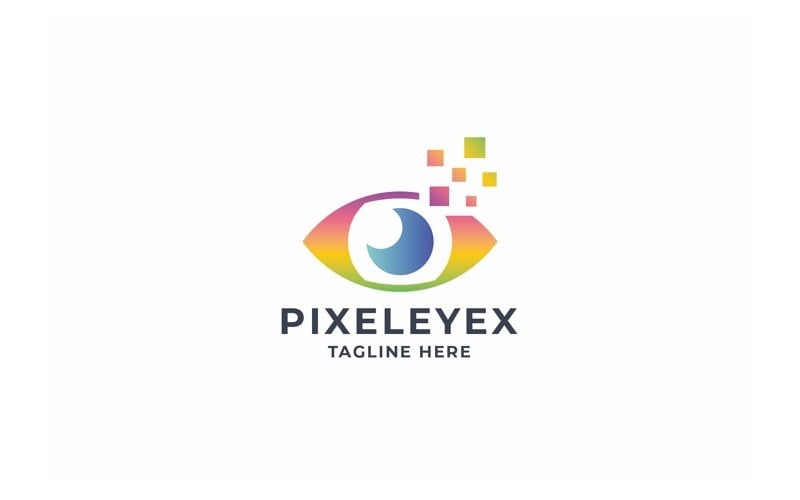 Professional Pixel Eyex Logo Logo Template