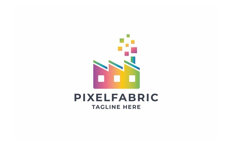Professional Pixel Fabric Logo Logo Template