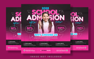 School Admission Pinkish Social Media Post