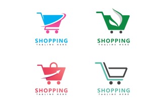 Shopping Vector Logo Design Template V10
