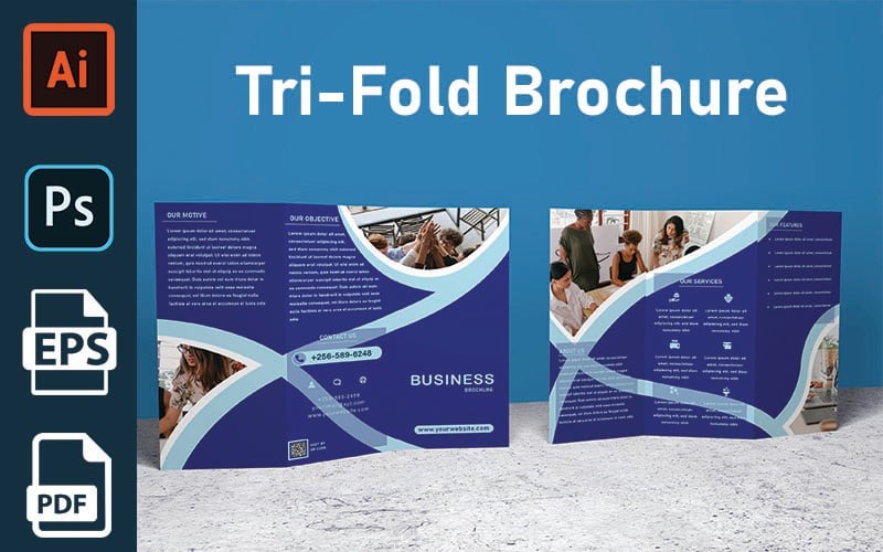 Tri Fold Brochure - Corporate Tri Fold Brochure Corporate Identity