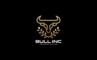 Bull Line Luxury Logo Style