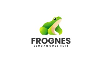 Frog Gradient Colorful Logo Design